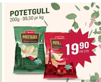 Holdbart Potetgull tilbud