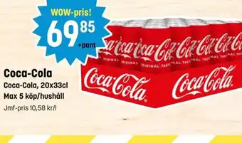 Eurocash Coca Cola 20x33cl tilbud