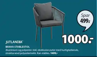 JYSK JUTLANDIA brava stablestol tilbud