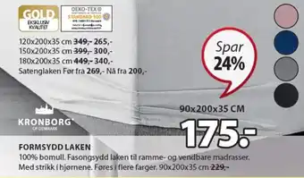 JYSK KRONBORG formsydd laken tilbud