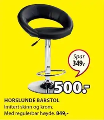 JYSK Horslunde barstol tilbud