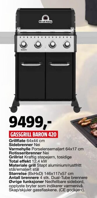 Bauhaus Gassgrill baron 420 tilbud