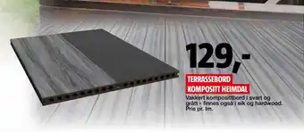 Bauhaus Terrassebord Kompositt Heimdal tilbud