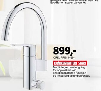 Bauhaus Kjøkkenbatteri Start tilbud