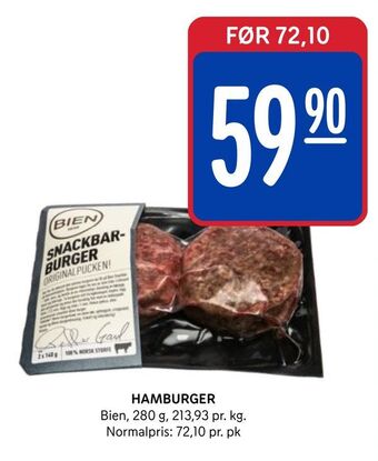 Rema 1000 Hamburger tilbud