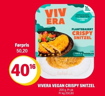 Coop Extra Vivera vegan crispy snitzel tilbud