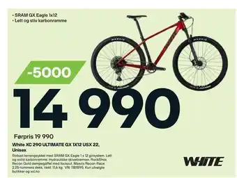 XXL Sport White XC 290 ULTIMATE GX 1X12 USX 22 tilbud