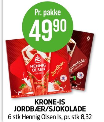 Kiwi Hennig-olsen isvafler tilbud