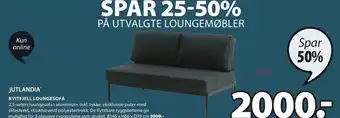 JYSK Jutlandia Kvitfjell Loungesofa tilbud