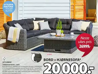 JYSK Jutlandia Tambohuse Bord+ Sofa tilbud