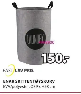 JYSK Fast Lav Pris Enar Skittentøyskurv tilbud