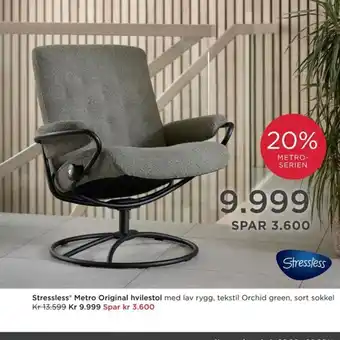 Møbelringen Stressless Metro Original Hvilestol tilbud