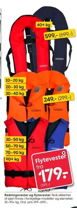Rusta Patriot redningsvest tilbud