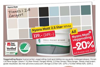 Rusta Nyans maling tilbud