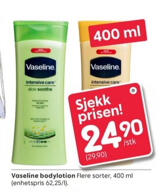 Rusta Vaseline bodylotion tilbud