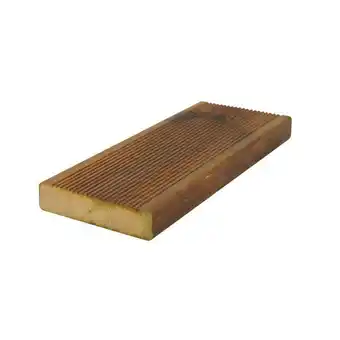 Maxbo Terrassebord duo m/riller royalimpregnert furu 28x120 kl.1 brun alvdal skurlag tilbud