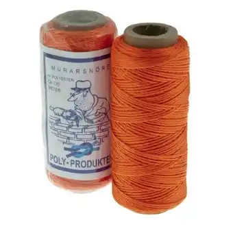 Maxbo Murersnor orange polyester 120m 1,5mm tilbud