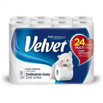 Megaflis Velvet pure&soft toalettpapir 24 ruller tilbud