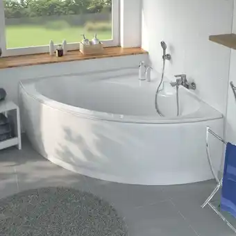 Megaflis Celeste brescia hjørnebadekar 135 x 135 tilbud