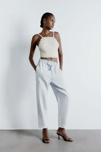 ZARA Bukse paper bag tilbud