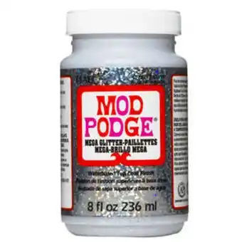 Panduro Mod podge mega glitter sølv tilbud