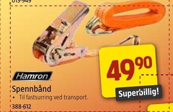Jula Hamron Spennbånd tilbud