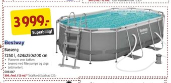 Jula Basseng 7250 l, 424x250x100 cm tilbud