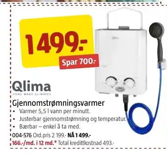 Jula Gjennomstrømningsvarmer tilbud
