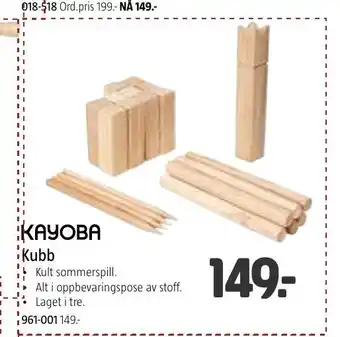 Jula Kayoba Kubb tilbud