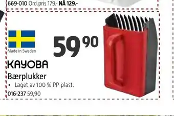 Jula Kayoba Bærplukker tilbud