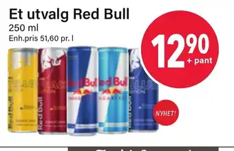 Nærbutikken Et Utvalg Red Bull tilbud