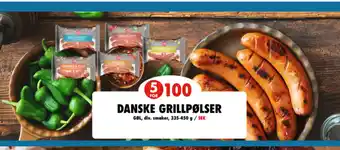 Nordby Supermarket Danske Grillpølser tilbud