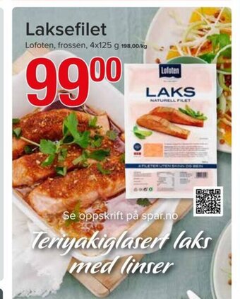 Spar Laksefilet tilbud