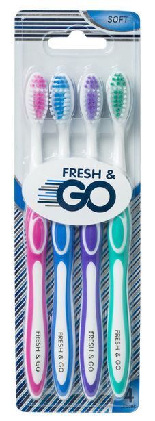 Rusta Tannbørste fresh & go tilbud