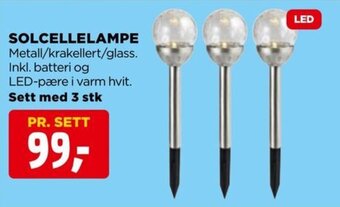 jem & fix Solcellelampe tilbud
