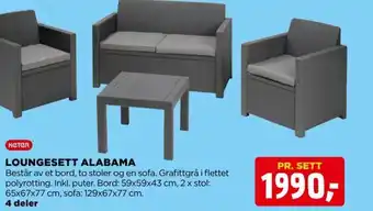 jem & fix KETER loungesett alabama tilbud
