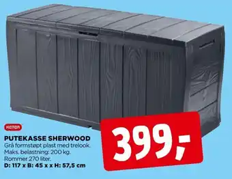 jem & fix KETER putekasse sherwood tilbud