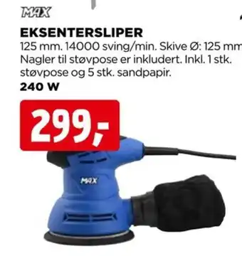 jem & fix MAX eksentersliper tilbud
