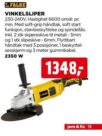 jem & fix Vinkelsliper tilbud