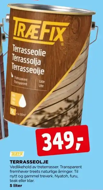 jem & fix Terraseolje tilbud