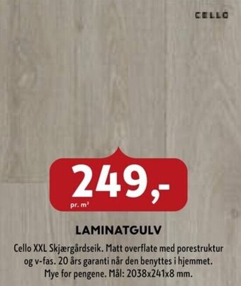 Byggmakker Laminatgulv tilbud