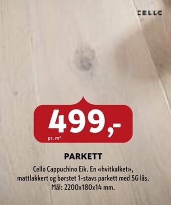 Byggmakker Parkett tilbud