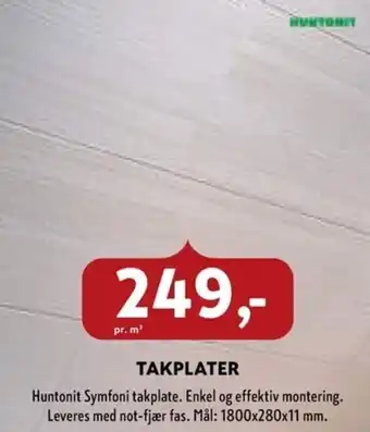Byggmakker Takplater tilbud