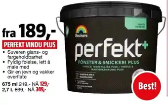 Bauhaus Perfekt vindu plus tilbud