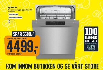 Skousen oppvaskmaskin tilbud