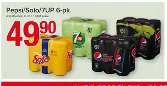 Spar Pepsi Solo 7up 6-pk tilbud