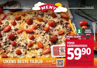 Meny Fersk Karbonadedeig tilbud