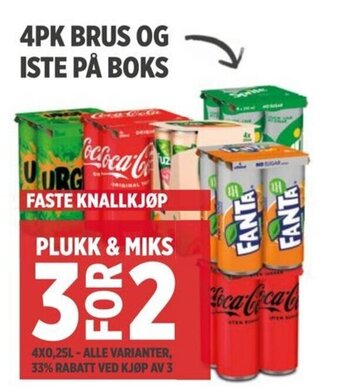 Meny 4pk Brus Og Iste På Boks tilbud