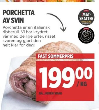 Meny Porchetta Av Svin tilbud