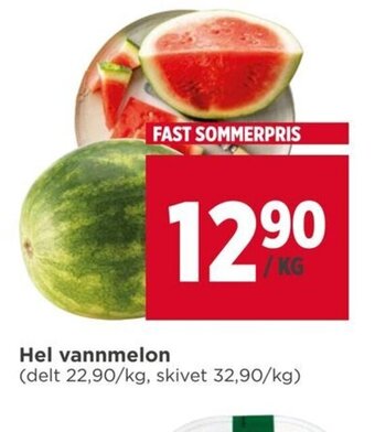Meny Hel Vannmelon tilbud